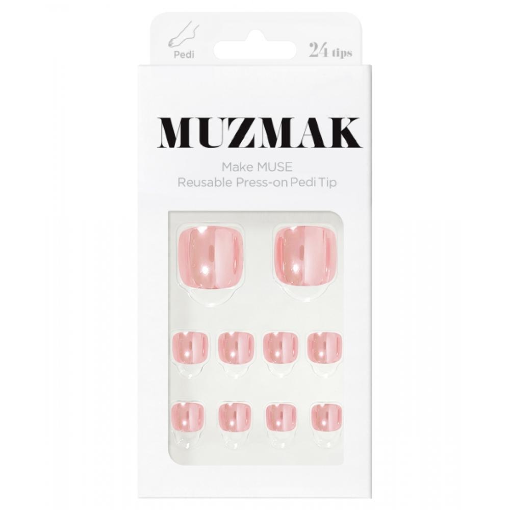 Muzmak Reusable Pedi Tip Pink Veil Mirror  Pedi 