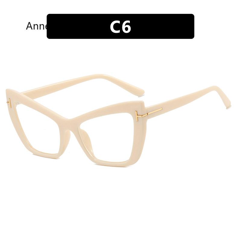 Cat Eye Prescription Frames Glasses Women Retro Optics Spectacle Frame Personality Fashion Eyeglasses Luxury Designer