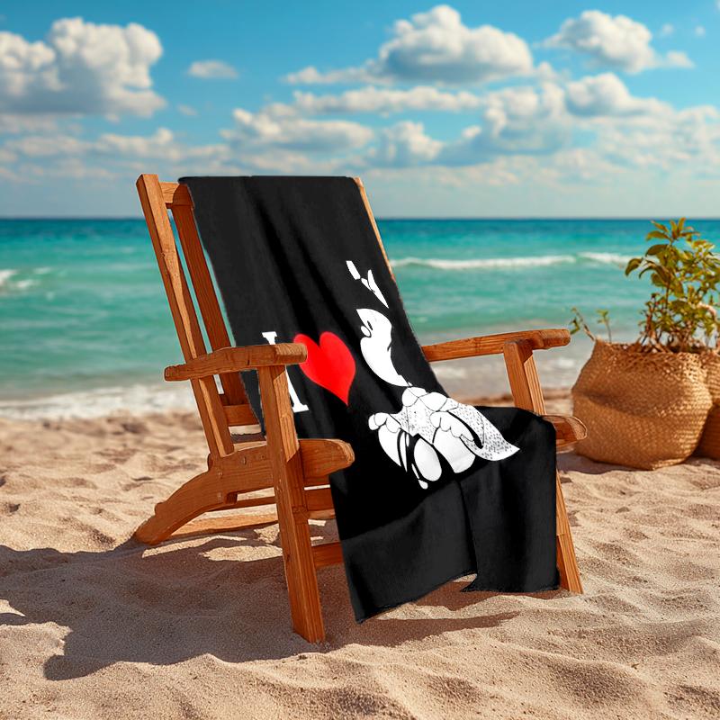 Mafalda Beach Towel Outdoor Camping Beach Towel for Vacation Swim Outdoor Pool Absorbent Bath Towel