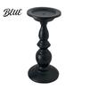 Decorative Candle Holder Vintage Holder Black Matte Pillar Holders