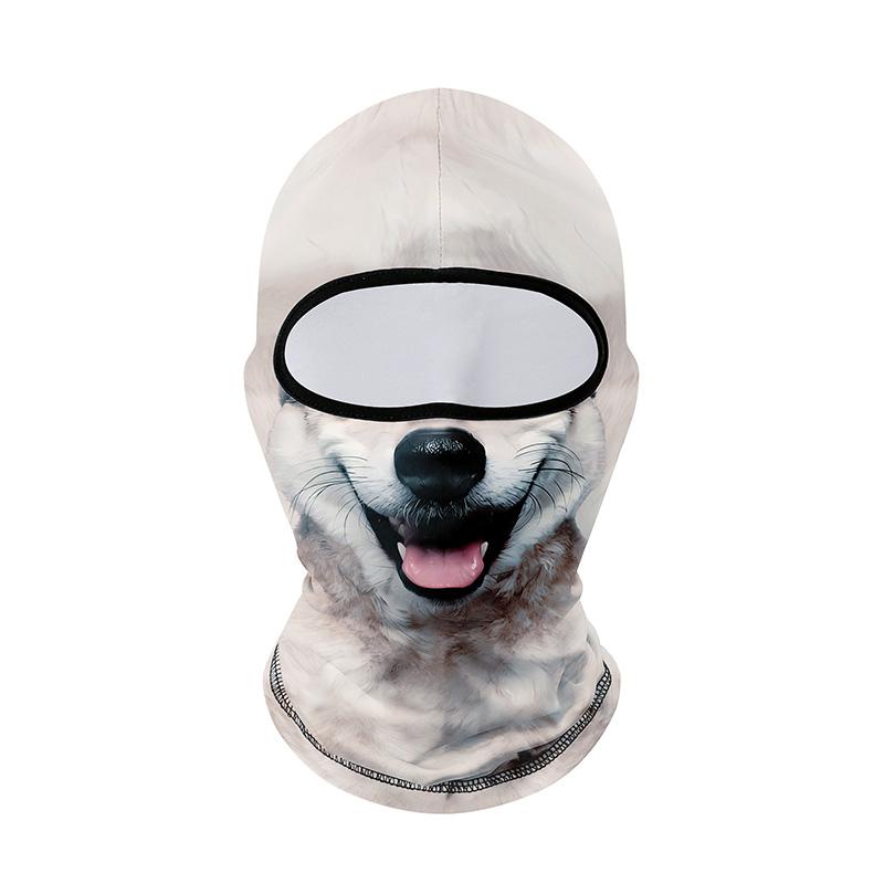 Balaclava Estampada de Animal Gato Cachorro Gorila Máscara Facial Unissex Adulto Esportes e Festa Fantasia Capuz para Cosplay ao Ar Livre