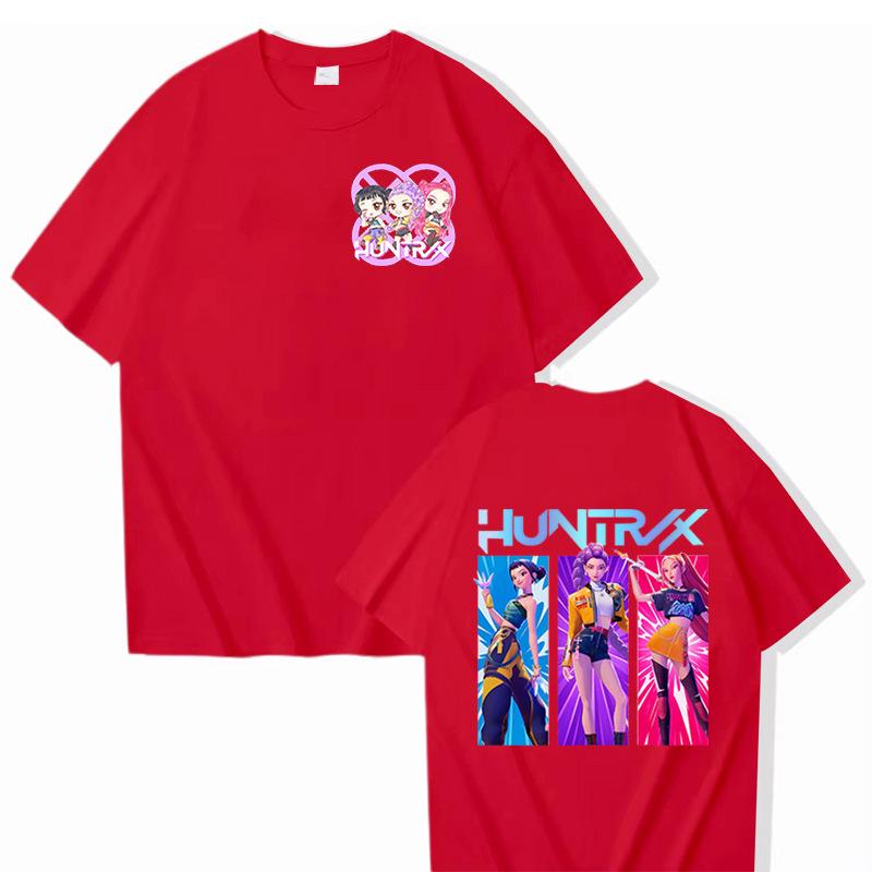 Hot Sale KPop Demon Hunters Graphic T Shirts Men Women Clothing Fashion Cartoon T-shirts Summer Casual T-shirt Streetwear