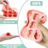 3D Rose Ice Molds Kitchen 1.3 Inch Small Ice Cube Trays Make 9 Grids Cute Flower Shape Ice Silicone Rubber Fun Ice Ball Maker