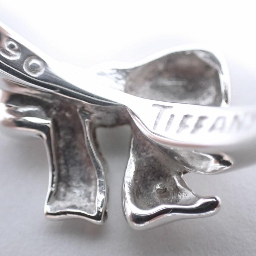 [Used] TIFFANY 925 Ribbon Ring / Size 12 / G538-68