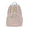 Simple Backpack With Badminton Racket Embroidery And Drawstring Design Daily For