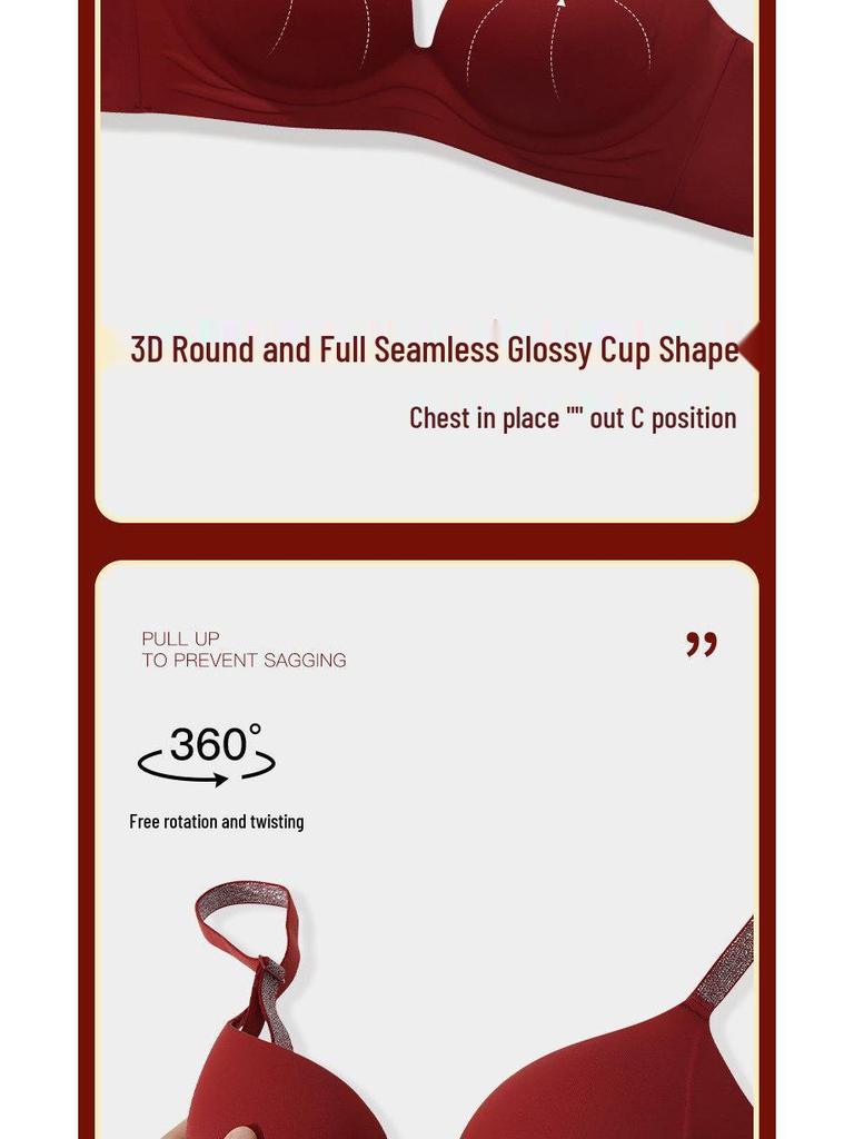 2026 Seamless Red Push-up Bra for Small Bust - Sexy, Soft, Comfortable, Wire-free