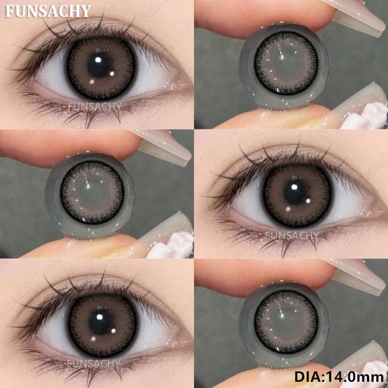 

Funsachy 1 пара натуральных цветных контактных линз для голубых глаз, контактные линзы для глаз, модная косметика, женские контактные линзы для макияжа глаз