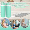 6 PCS Metal Straw Replacement for Owala Freesip 16oz Kids Water Bottle, Reble Stainless Steel Straws with 2 Cleaning Brushes, BPA-free Dishwasher