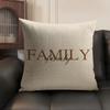 Simplicity Pattern Love Cushion Cover Natural Linen Organic Fabric DoubleSided Printing Sofa Home Decor Gift Pillow Case