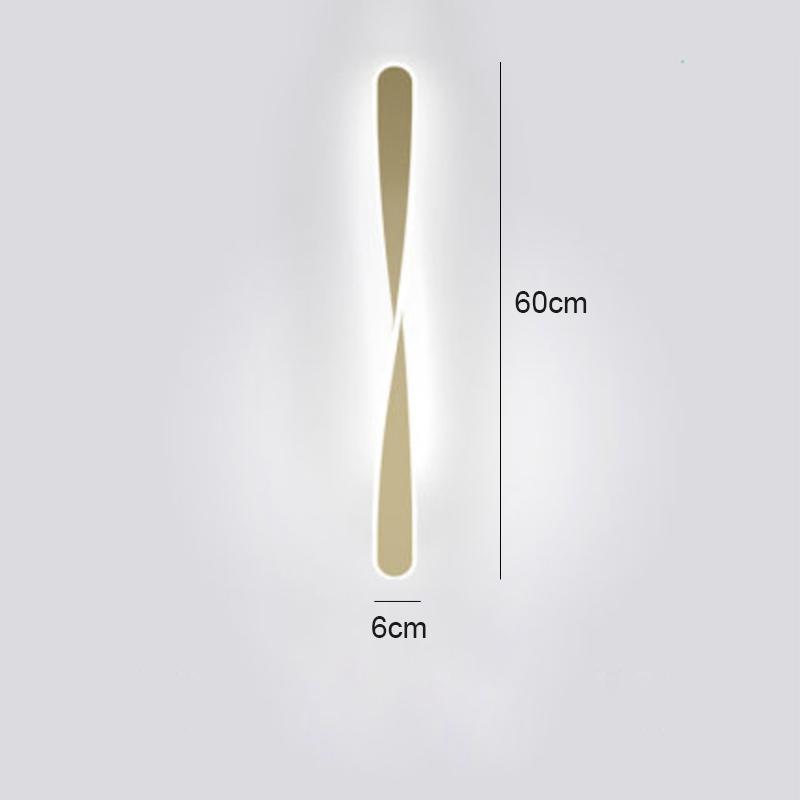 Severské LED spirálové nástěnné svítidlo Ložnice Vnitřní nástěnné svítidlo pro pracovnu Chodba obývacího pokoje Home Deco svítidlo