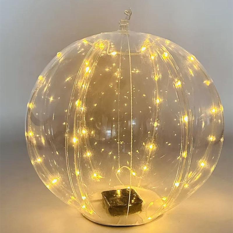 2026 Solar LED Waterproof Warm Color Pool Light - Outdoor Decorative PVC Inflatable Ball.