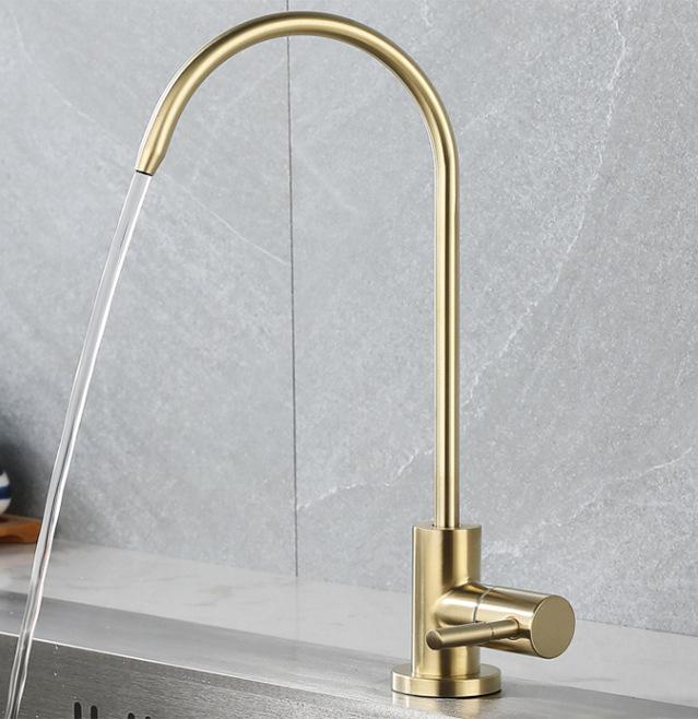 304 Edelstahl Küchenwasserreiniger, Einzelkühlung, drehbarer Wasserreiniger, Trinkwasserhahn