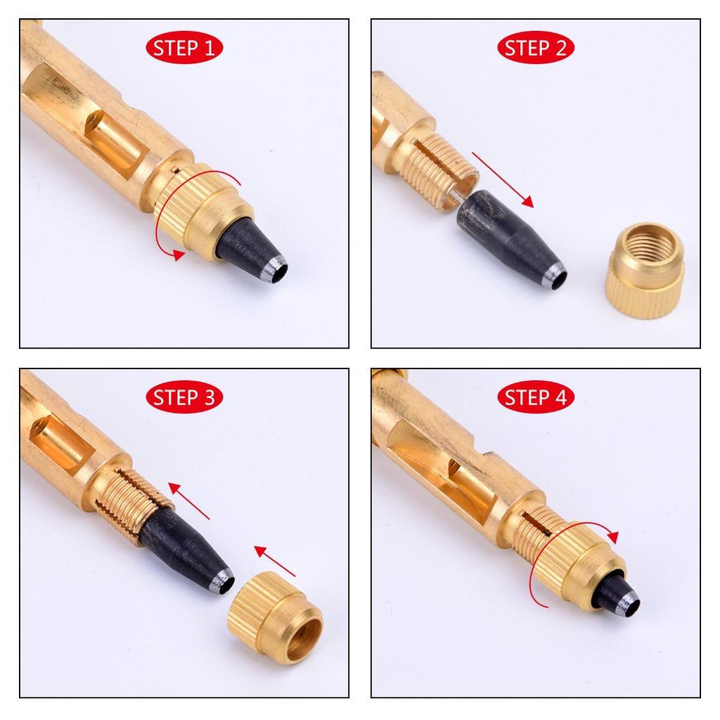 M-Modern-6 Tip Sizes 1.5Mm, 2Mm, 2.5Mm, 3Mm, 3.5Mm, 4Mm Screw Hole Punch/Auto Leather Tool Book Drill Craft Kit