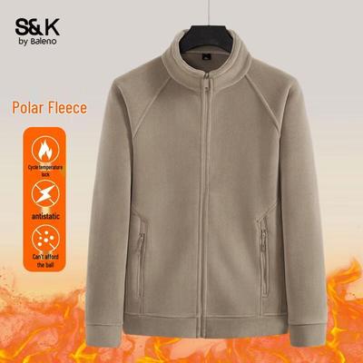 Baleno Men's S&K Thick Fleece-Lined Stand Collar Jacket