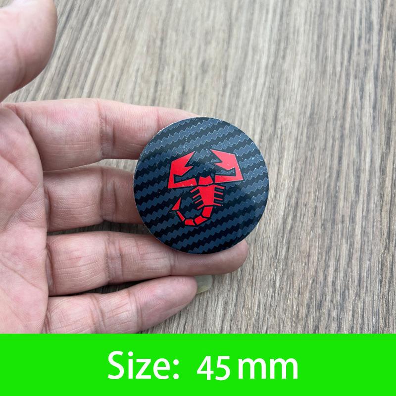 45-50mm Tappo Centrale Ruota Auto Emblema Adesivo Accessori Per Fiat Abarth 500 Tipo FR Punto Ducato Stilo Palio Bravo Pondo