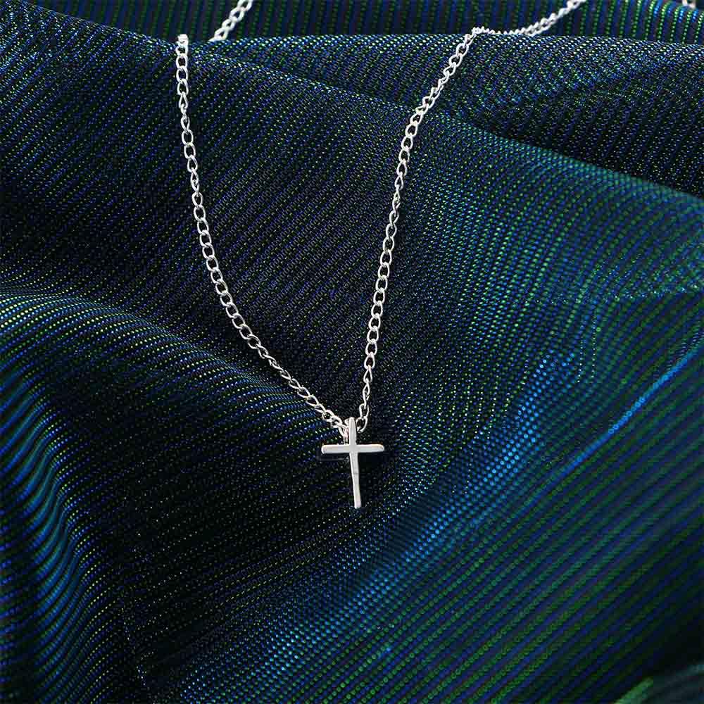 Accessories Fashion Lady Simple Gift Party Necklace Cross Pendant Clavicle Chain Jewelry