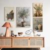 Goldfinch Oranges Light Toned Vase Plant Floral Posters and Prints Canvas Painting Wall Art Pictures Room Modern Travel Decor