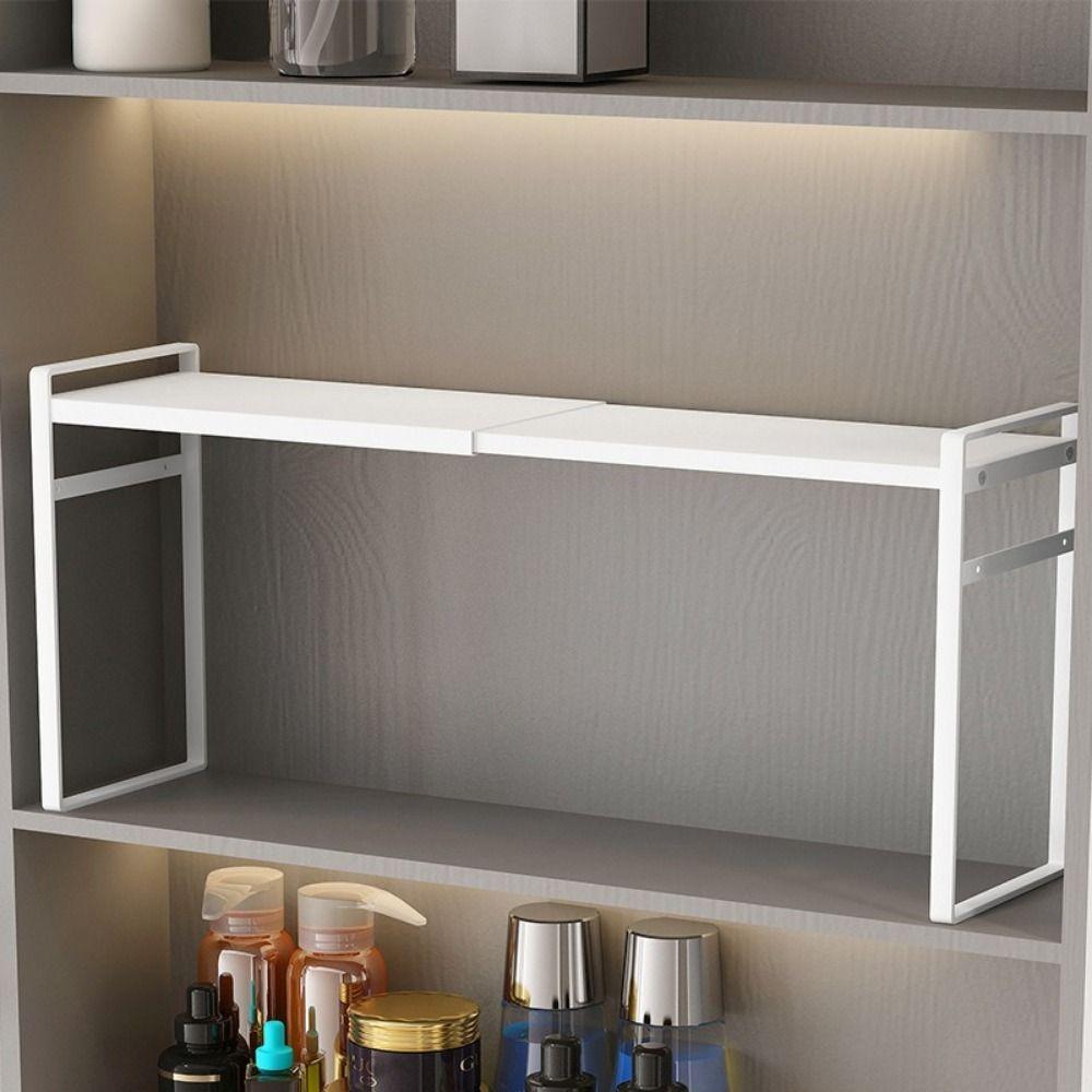 Iron Retractable Storage Rack Large Capacity Narrow Spice Rack Cosmetic Storage Rack Bathroom