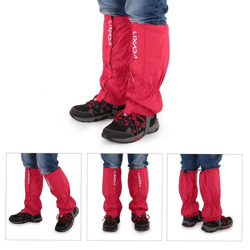 Lixada One Pair of Gaiters Outdoor Unisex Zippered Closure Wear and Water Resistant Cloth Gaiters Leggings Cover for