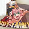 Spy X Family Cartoon Kawaii Anya Anime  Blanket Flannel Sofa Throw Blanket Multi-function for Couch Bedding Throws Bedspread