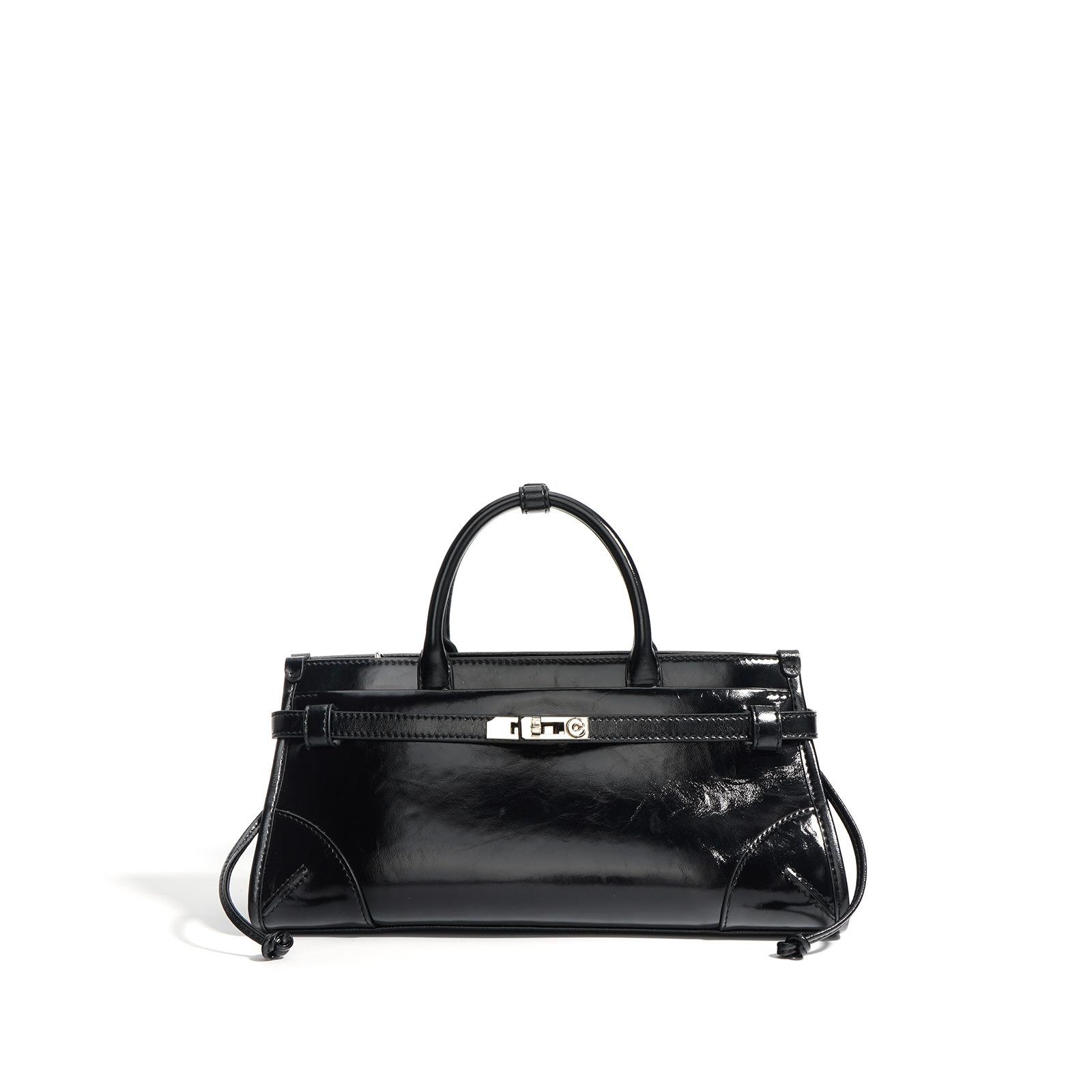 

Новая сумка-тоут из коровьей кожи женская большой вместимости на плечо кроссбоди чёрный