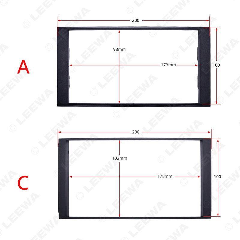 Toyota Camry/Vios/Corolla/Previa 2DIN Car Audio Faceplate Modification Frame