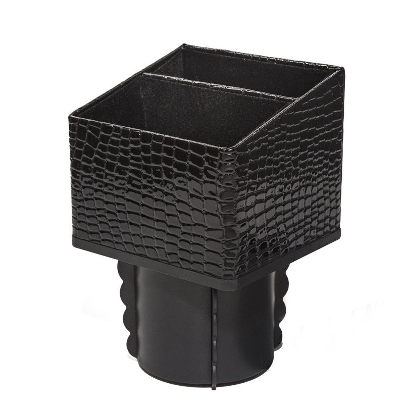 

Коробка для хранения в центральной консоли автомобиля, квадратный контейнер из ПУ кожи, держатель для телефона, карман-органайзер для консоли, коллектор для ключей и монет stone pattern