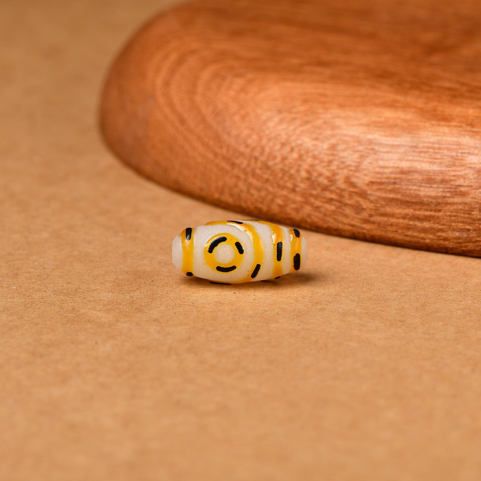 Тибетские бусины Дзи из агата с девятью глазами и тремя глазами для самостоятельного изготовления буддийского браслета или ожерелья для привлечения богатства.