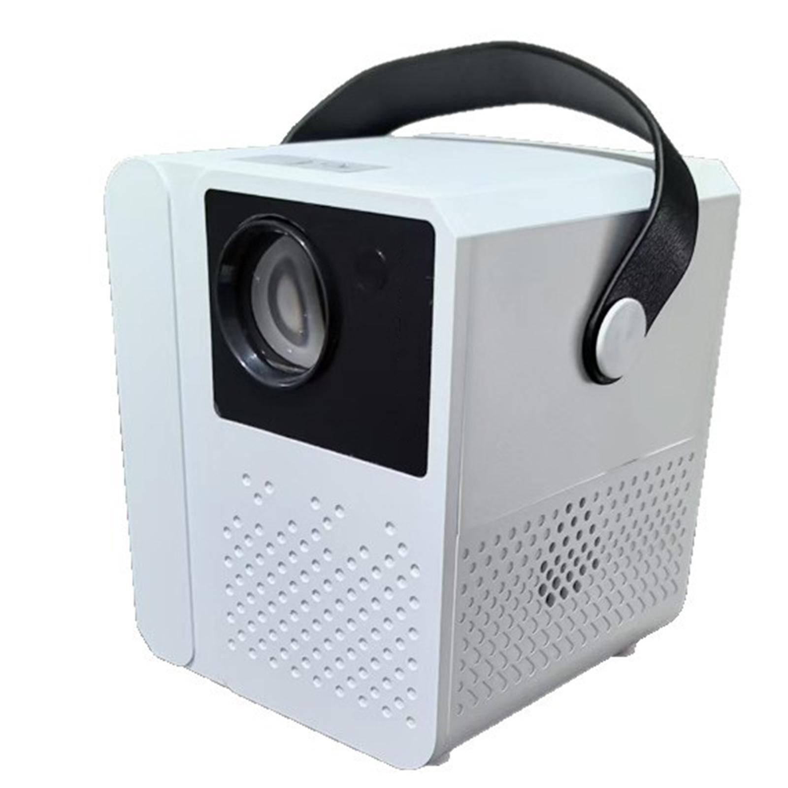 

Portable home bedroom projector EU plug белый