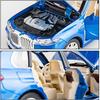 1/24 BMW X7 Model Car, Zinc Alloy Die-cast Toy Vehicles, Pull Back Toy Car with Sound and Light for Kids Gift and Boys Collectible