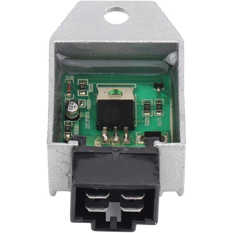 

Universal Voltage Regulator Rectifier, 4-Pin 12V Male Plug Voltage Rectifier for to ATV Moped GY6 Scooter