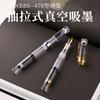 PENBBS 470 Vacuum Filling Fountain Pen Blade/Round Nib Pen Large Capacity Transparent Acrylic Business Writing Gift Pen