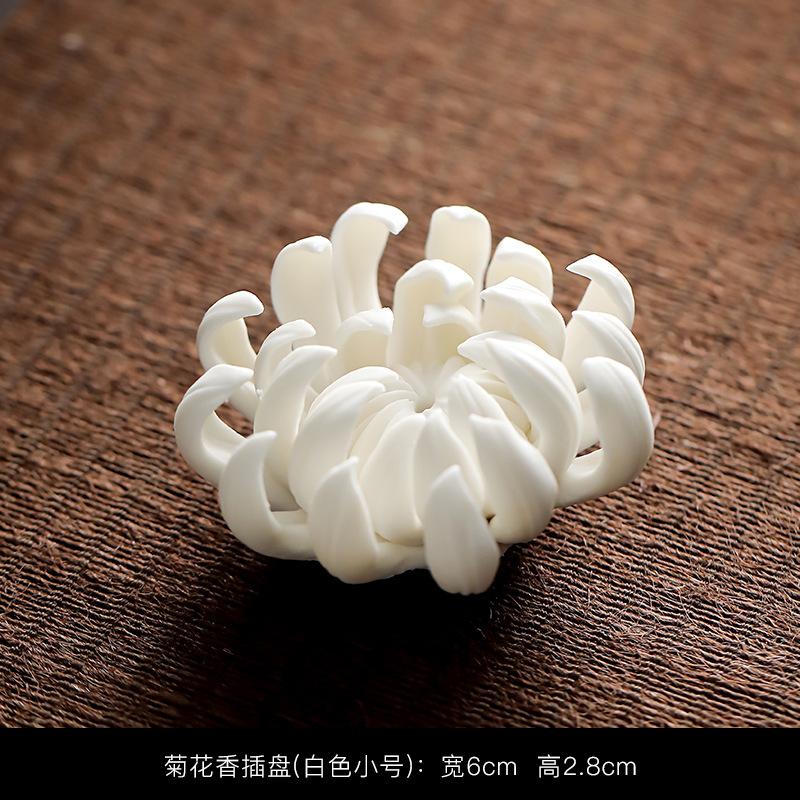 

Керамическая подставка для благовоний в виде цветка, ручной работы, с обратным потоком, держатель-водопад, декор для дзен-медитации, подарок для ароматерапии и йоги, минималистичный декор