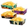 12pcs Rectangular Halloween Party Tray Sturdy Disposable Baking Pans Snack Paper Boxes  Party Favors