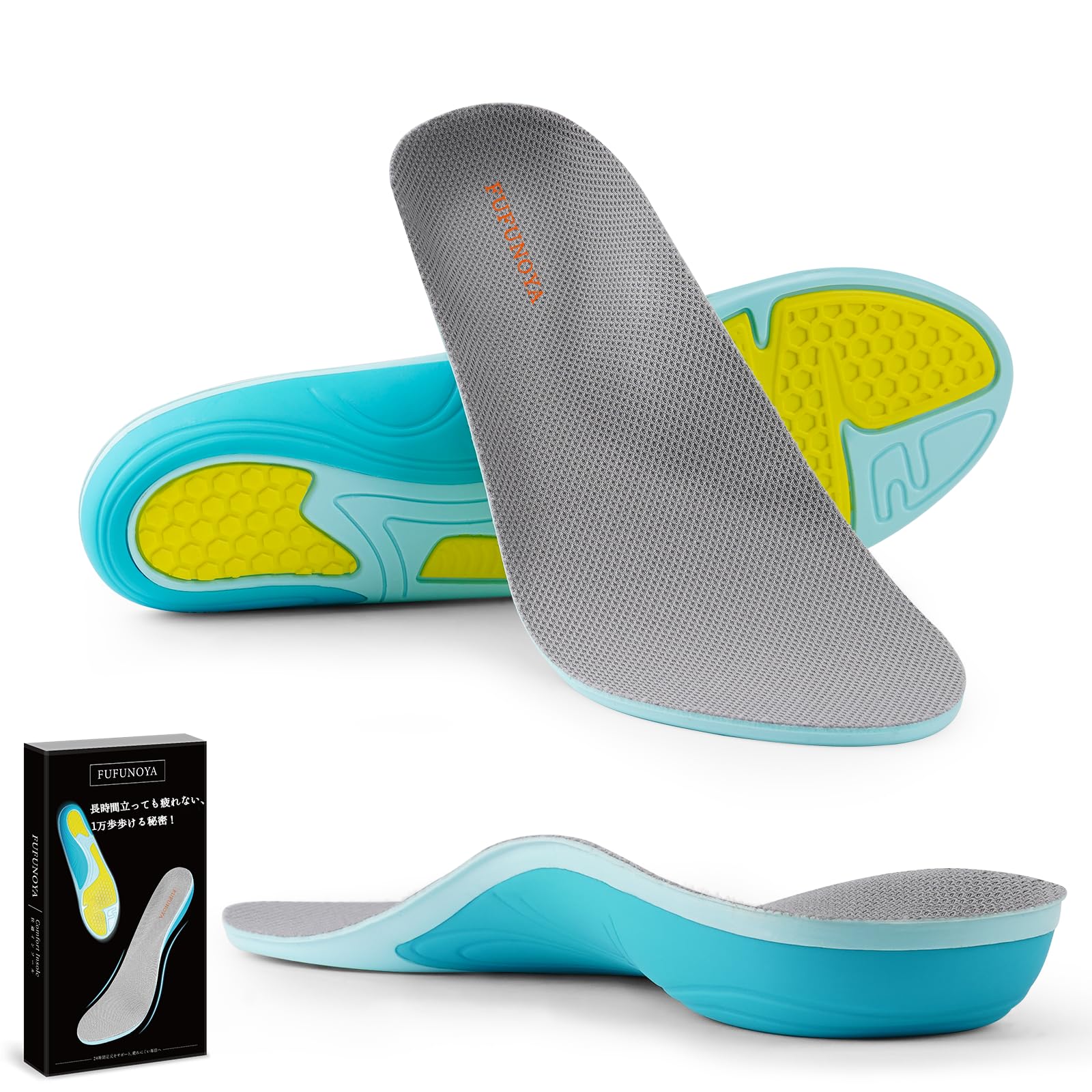 

FUFUNOYA Поддержка свода стопы для плоскостопия Идеально для и Уменьшает Охлаждение и Подарок для и Регулируемые по размеру Мужские стельки, Снижающие усталость, Амортизирующие, Стопы,