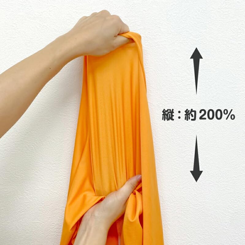 Solid stretch knit 160cm wide x Fluorescent 1m 2-way fabric, L8416, polyester, 1m, stretchy, moisture-wicking, quick-drying, chlorine-resistant,