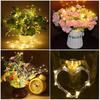 Solar 20LED Wine Bottle Lights Cork Shape Fairy Lights Garland Christmas Light Copper Wire Home Room Decoration Lamp