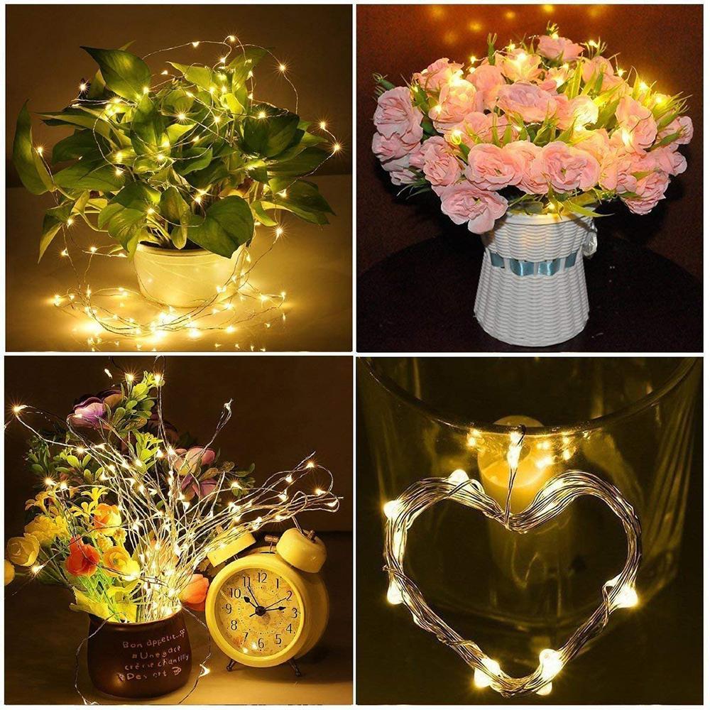 Solar 20LED Wine Bottle Lights Cork Shape Fairy Lights Garland Christmas Light Copper Wire Home Room Decoration Lamp