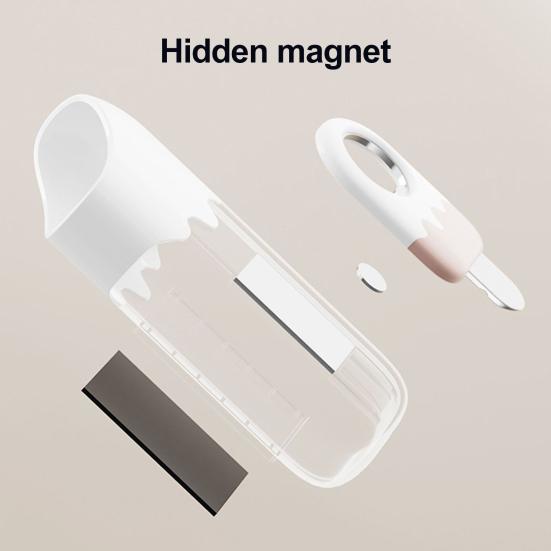Magnetic Straw Holder Wall-Mounted Straw Organizer with Built-In Bottle Can Opener Reusable Straw Storage Box for Fridge Cabinet Counter
