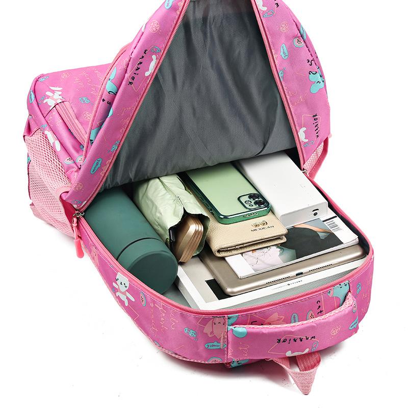 School Bag, Primary School Girls, Fashion Backpack, Small Fresh, Lightweight, Burden-reducing Spine, Backpack, 6-12 Years Old