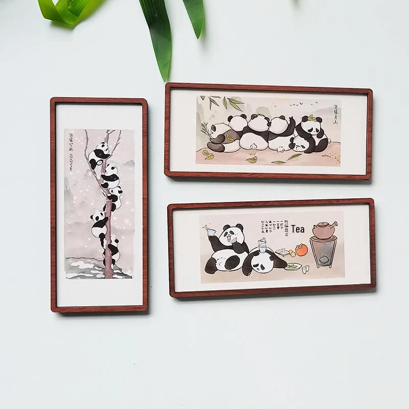 Chinese Panda Picture Frame Magnet - Chengdu Cultural Souvenir
