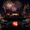 Reindeer Car Decor Cute LED Holiday Supplies with Jingle Bells Christmas Reindeer Decor for Travel Daily Special Occasions