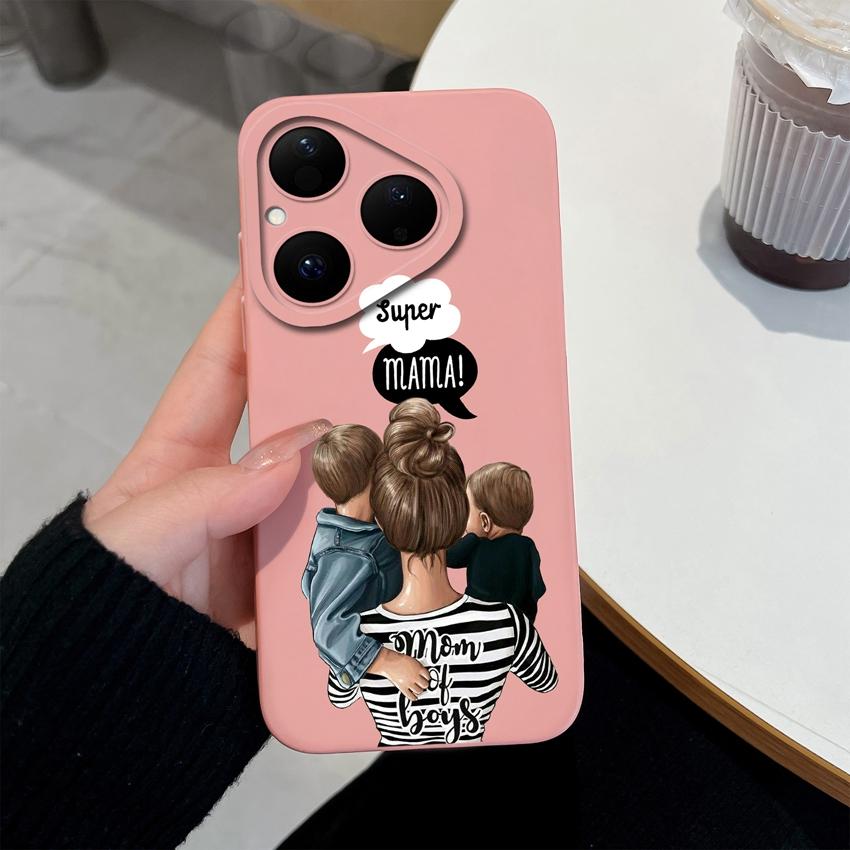 For Huawei Nova Y61 Y70 Y72 Y90 4E 5T 6 7 8 9 SE Pura 80 Pro Phone Case Cool Girls Pattern Screen Protector Anti Slip Shell For Huawei Silicone Casing
