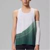 Saucony Running Training Series Fashion Minimalist Comfortable Pullover Vest Peacock Green Gradient Print Unisex Vests SA2259TK02T-PR214