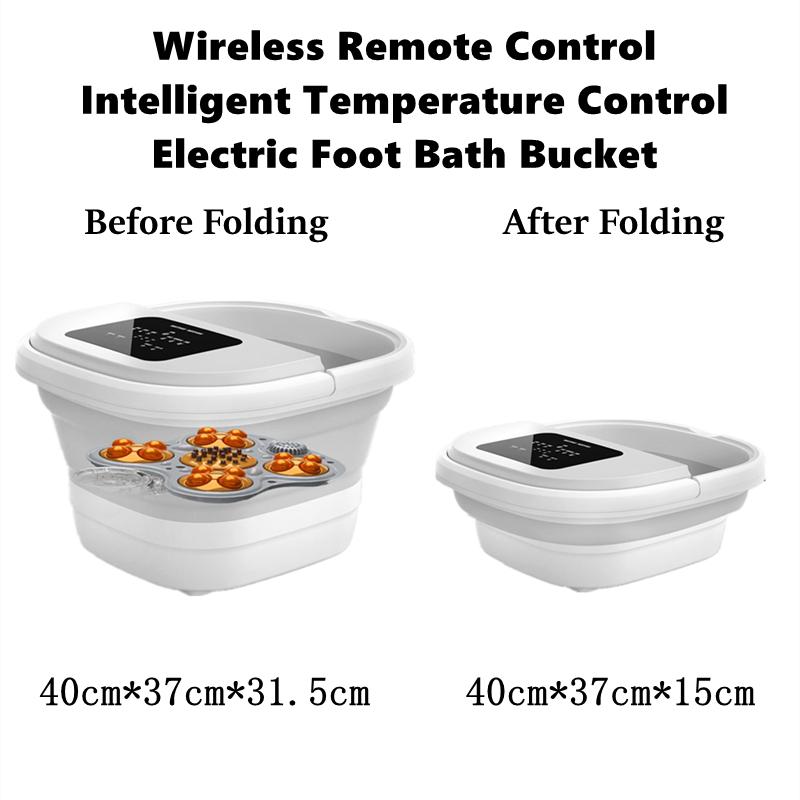 Foldable Foot Bath Bucket Electric Massage Constant Temperature Spa Surf Foot MASSAG Household Automatic Heating Foot Massager