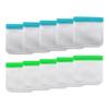 Multipurpose Reusable Kitchen Bags 10pcs PEVA Materials Heavy Duty Zippers Seal Clear Design for Meal Organization