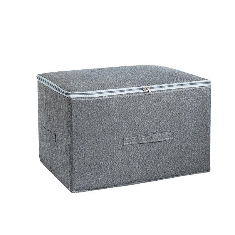 Foldable Dustproof Clothes Storage Box with Lid for Wardrobe