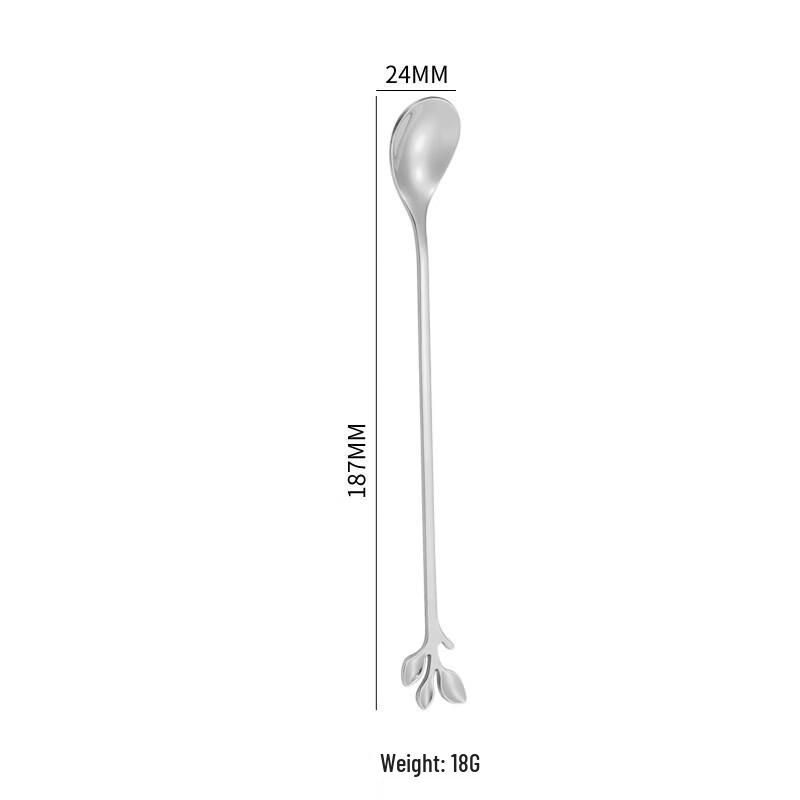 Abay Stainless Steel Leaf Design Spoon