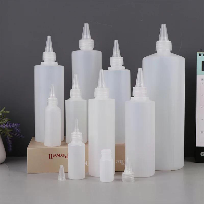 10-1000ml Bottle Cap Container Empty Plastic Squeeze Dropper With Screw Semi-transparent Eyes Liquid Ink Oil Paint Pigment