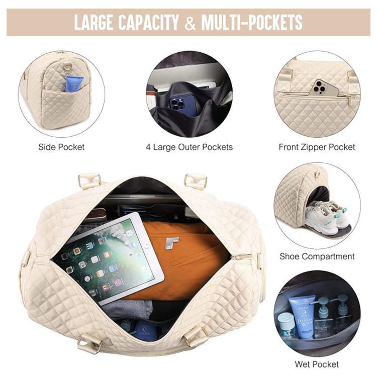 Travel Duffel Bag Large Weekend Overnight Bag with Shoes Compartment Fitness Portable Portable Travel Bag